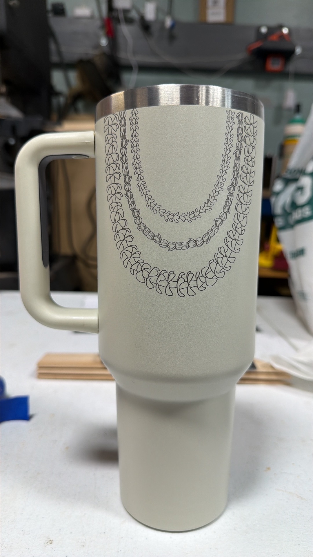 Tumbler engraving